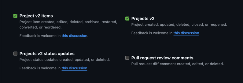 Telegram git notify bot menu